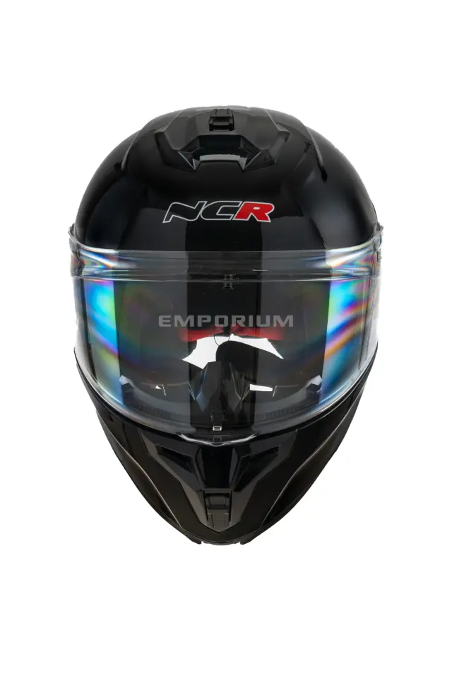 Vega Çene Açılır Güneş Vizörlü Kask  (ECE-06) Parlak Siyah