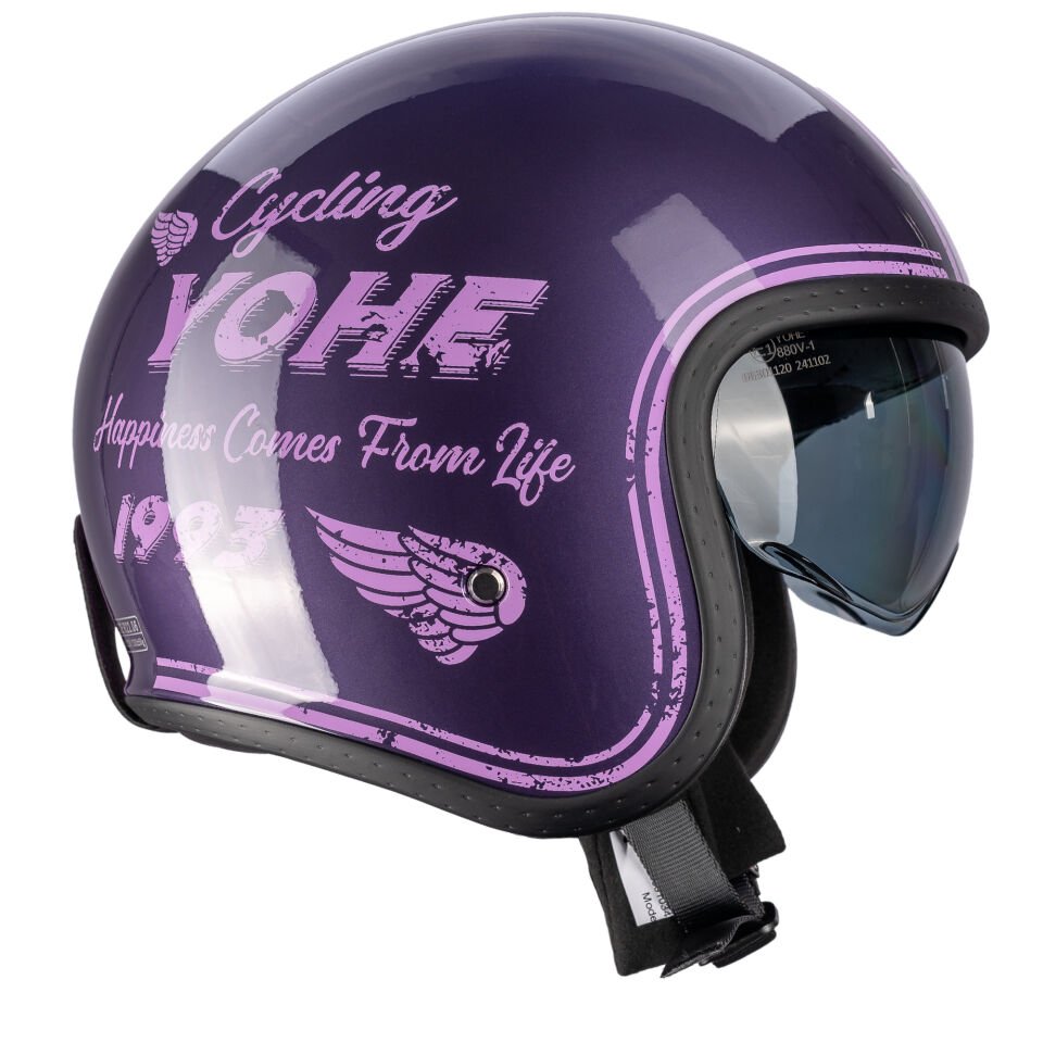 Yohe 880 Retro Motor Kaskı (Ece-22.06)