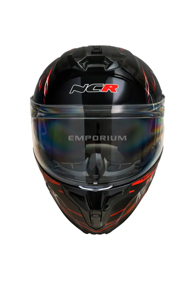 Vega Çene Açılır Güneş Vizörlü Kask  (ECE-06) Uzaylı Kırmızı