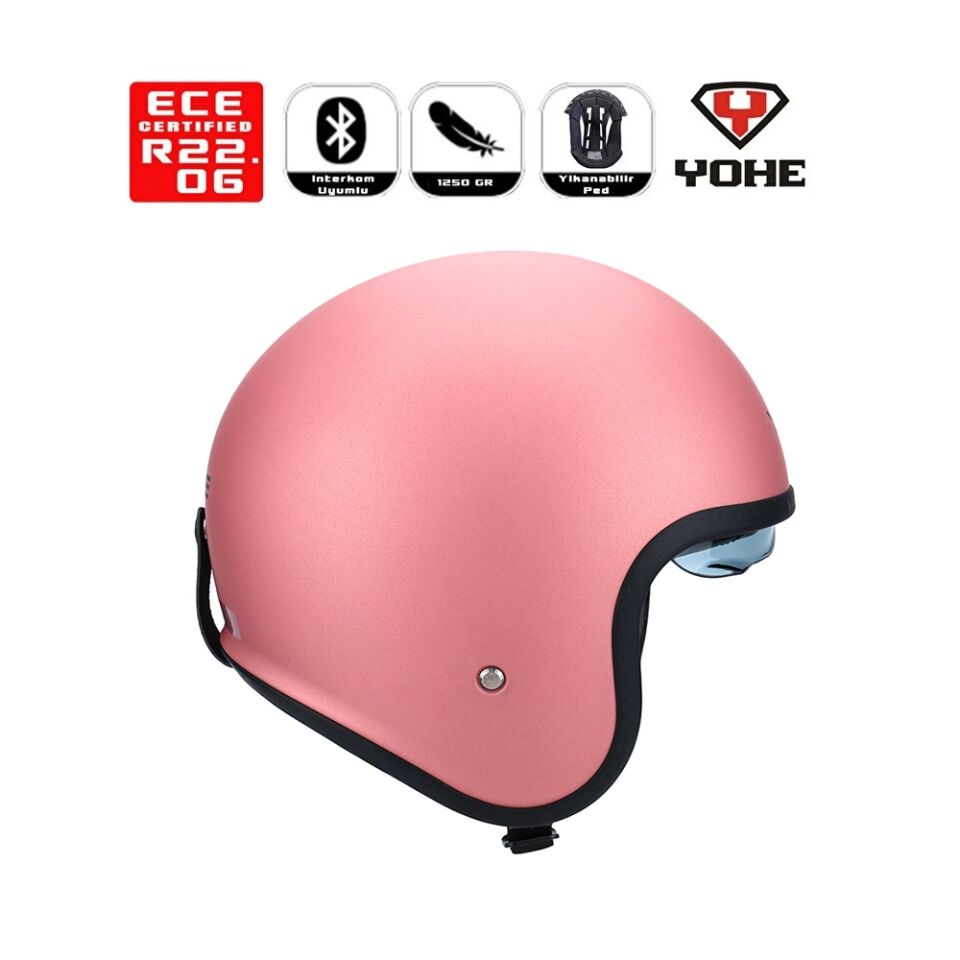 Yohe 880 Retro Motor Kaskı (Ece-22.06)