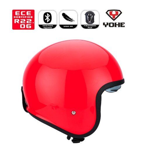 Yohe 880 Retro Motor Kaskı (Ece-22.06)