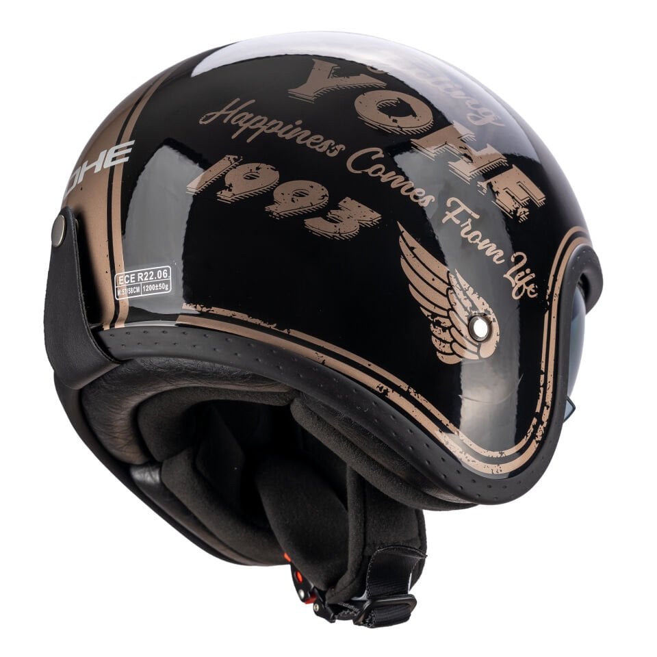 Yohe 880 Retro Motor Kaskı (Ece-22.06)