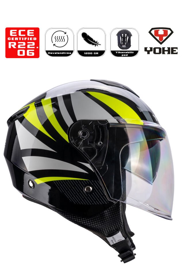 Yohe Jet Motor Kaskı (Ece-22.06)