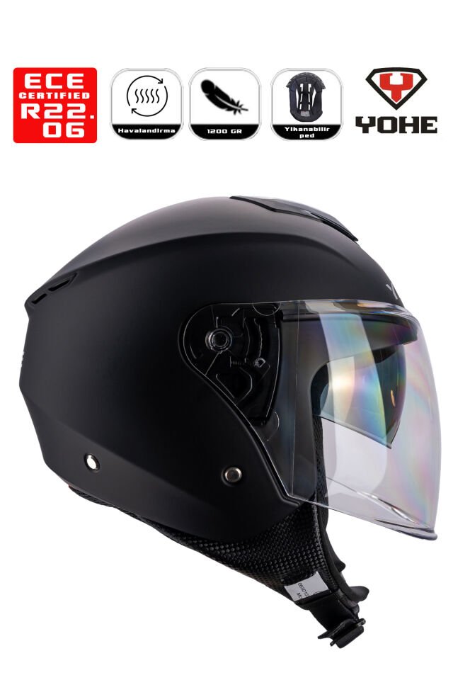 Yohe Jet Motor Kaskı (Ece-22.06)