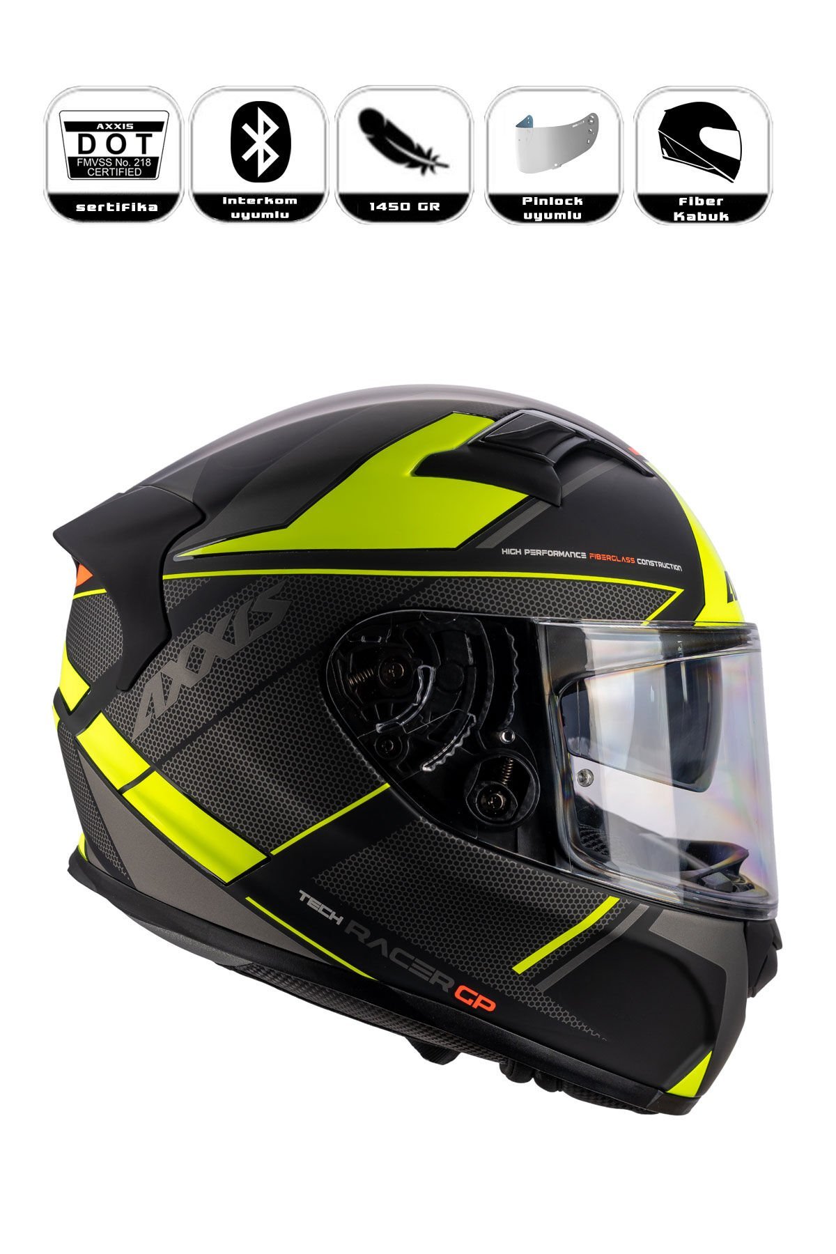 Axxis Gp Racer Sv Fiber Kapalı Kask