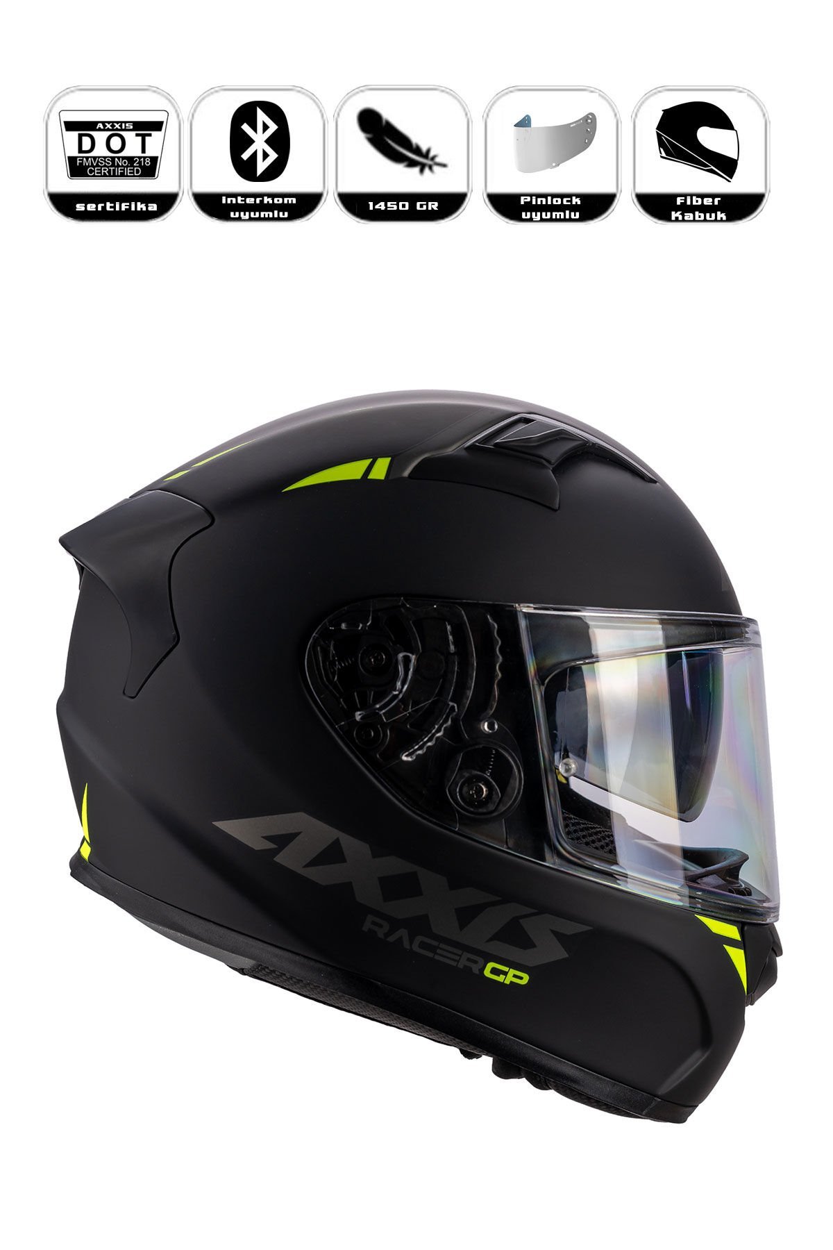 Axxis Gp Racer Sv Fiber Kapalı Kask