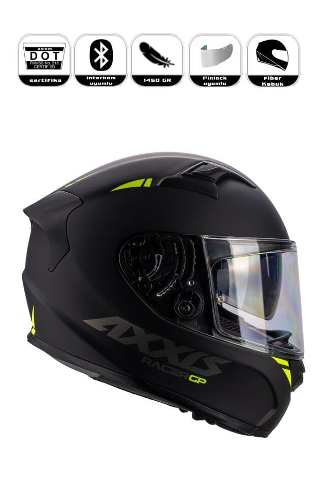 Axxis Gp Racer Sv Fiber Kapalı Kask