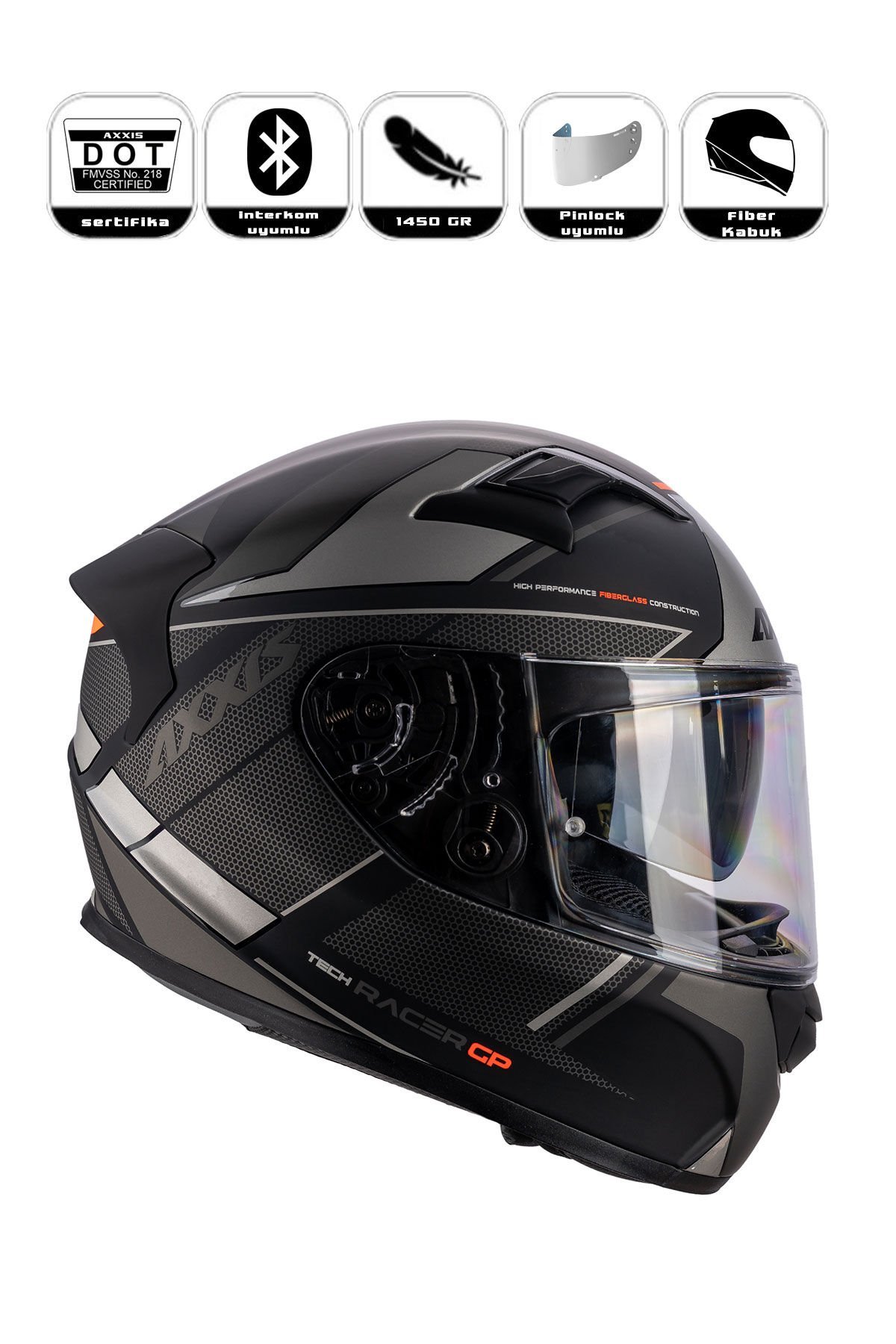 Axxis Gp Racer Sv Fiber Kapalı Kask