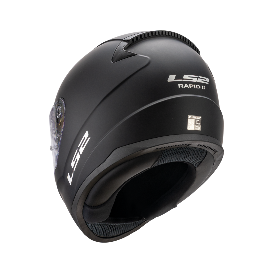 LS2 Rapid 2 Motor Kaskı Yeni Seri Mat Siyah (ECE 22.06 )