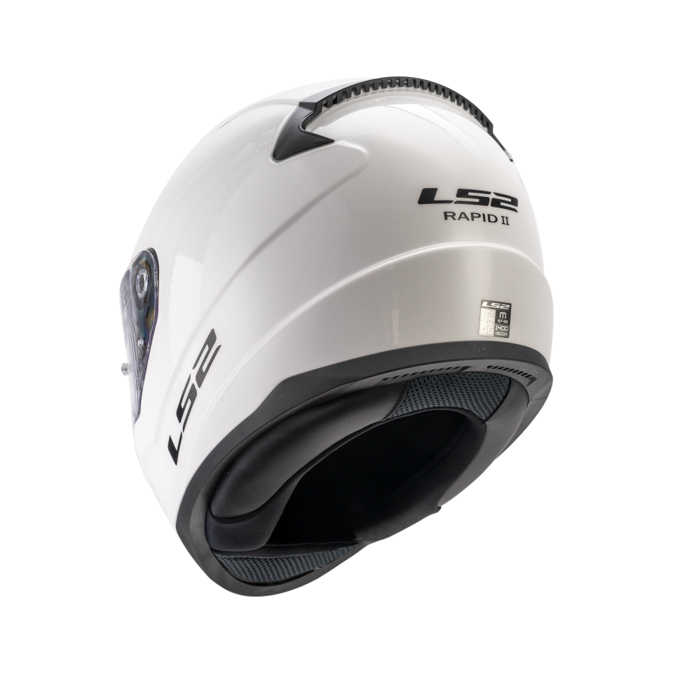 LS2 Rapid II Motor Kaskı Yeni Seri Beyaz (ECE 22.06 )