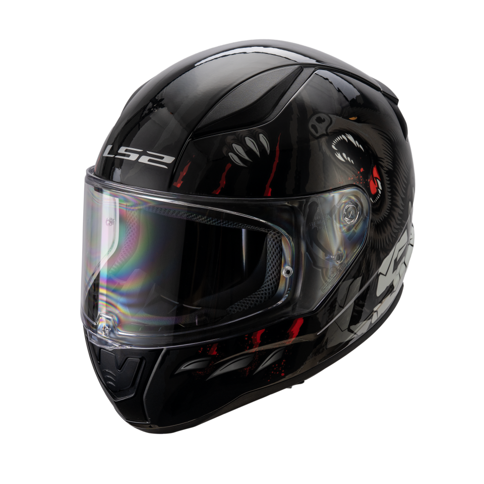 LS2 Rapid 2 Motor Kaskı Yeni Seri Claw Black (ECE 22.06)