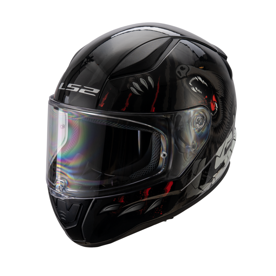 LS2 Rapid 2 Motor Kaskı Yeni Seri Claw Black (ECE 22.06)