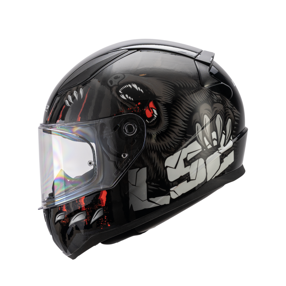 LS2 Rapid II Motor Kaskı Yeni Seri Claw Black (ECE 22.06)