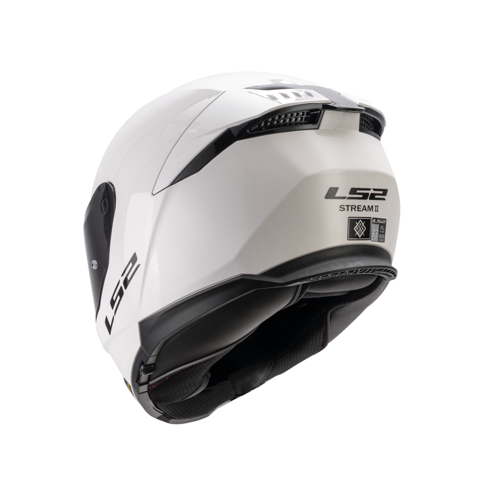 LS2  Stream II Motor Kaskı Yeni Seri Beyaz (ECE 22.06)