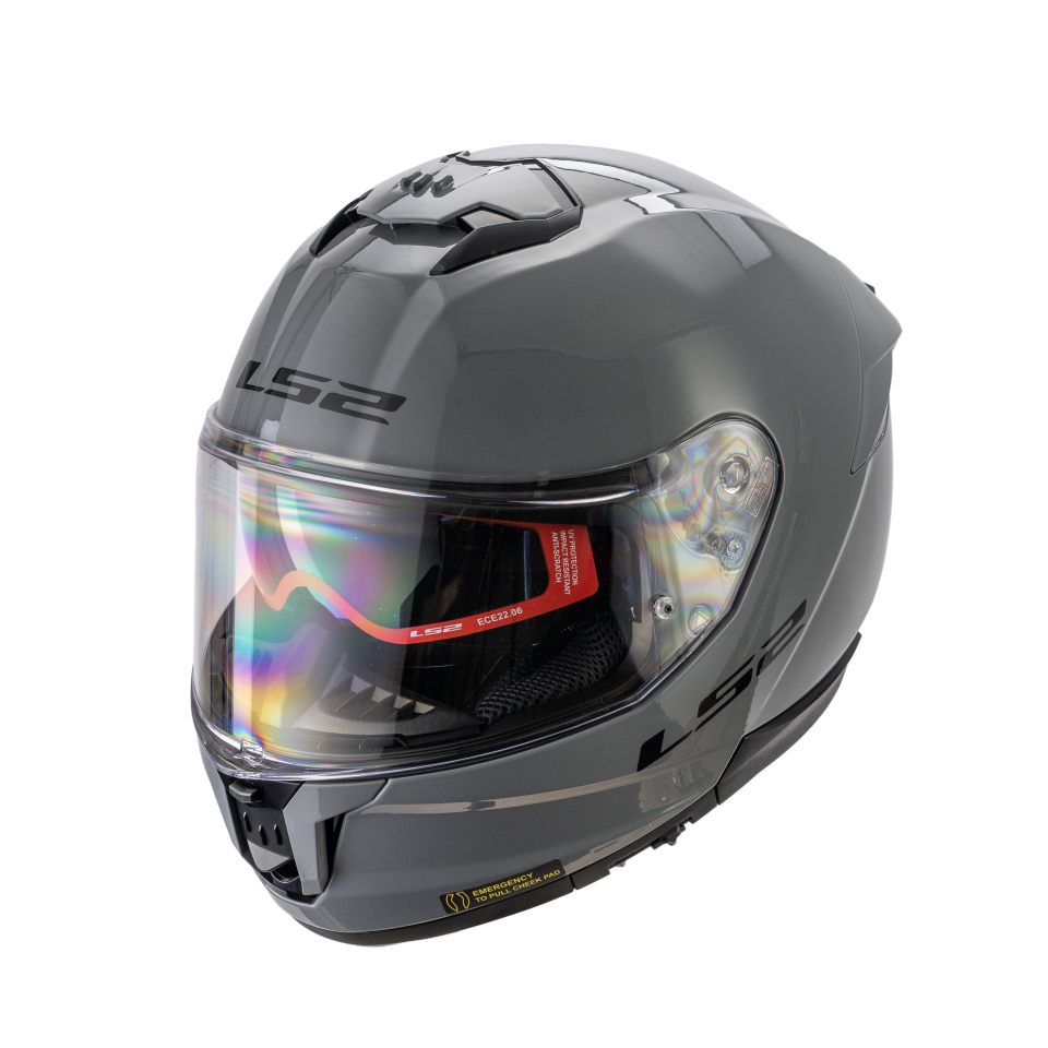 LS2  Stream II Motor Kaskı Yeni Seri Nardo Gri  (ECE 22.06)