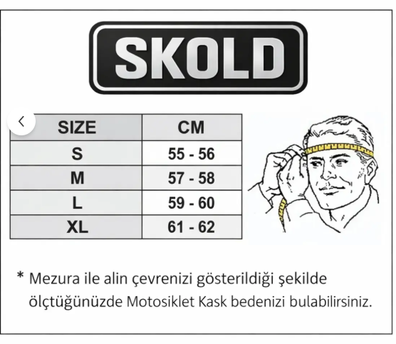 Skold Rapid Kapalı Kask (ECE-22.06) Sedefli Beyaz