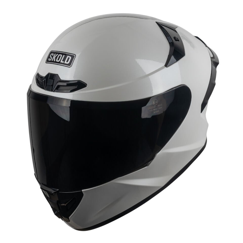 Skold Rapid Kapalı Kask (ECE-22.06) Sedefli Beyaz
