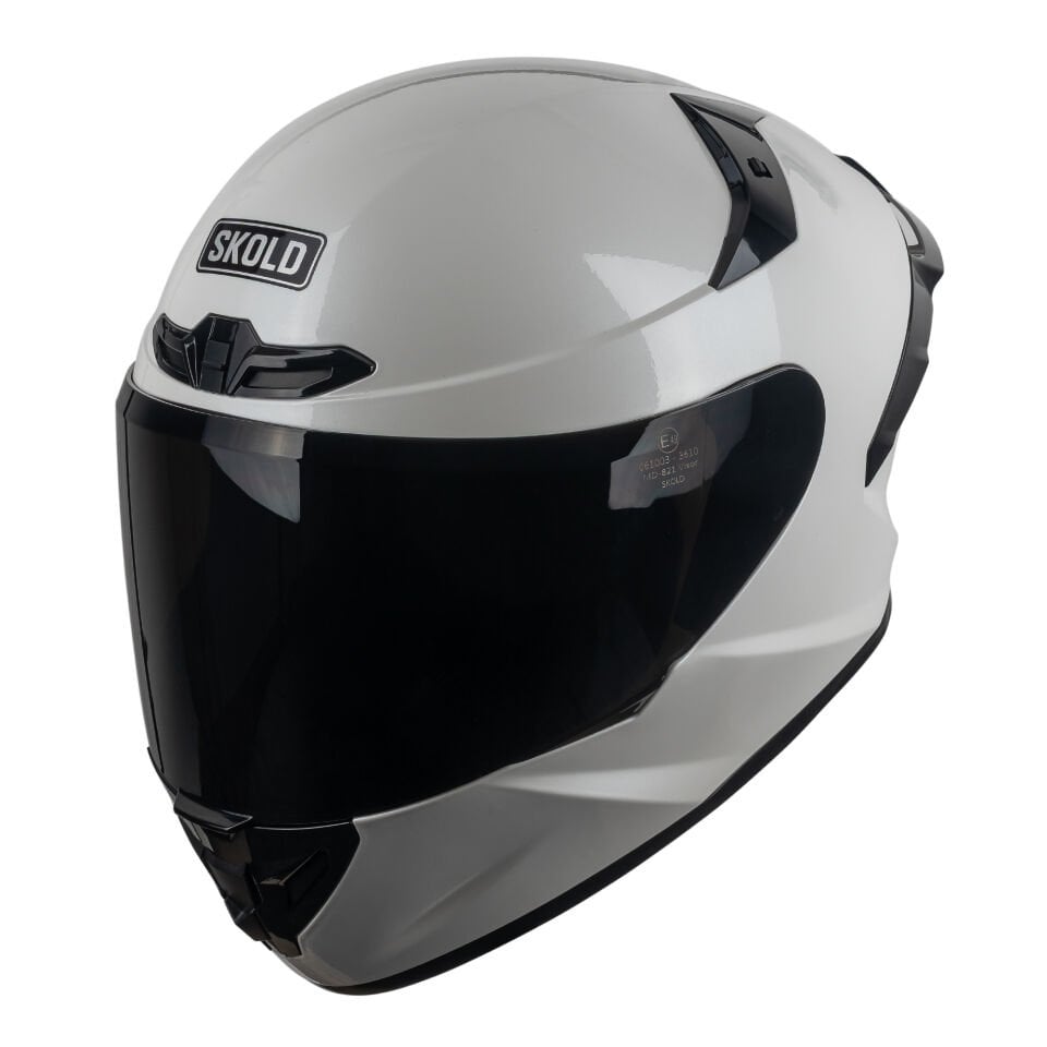 Skold Rapid Kapalı Kask (ECE-22.06) Sedefli Beyaz
