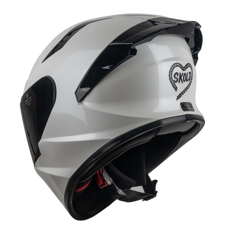 Skold Rapid Kapalı Kask (ECE-22.06) Sedefli Beyaz
