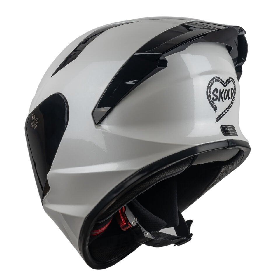 Skold Rapid Kapalı Kask (ECE-22.06) Sedefli Beyaz