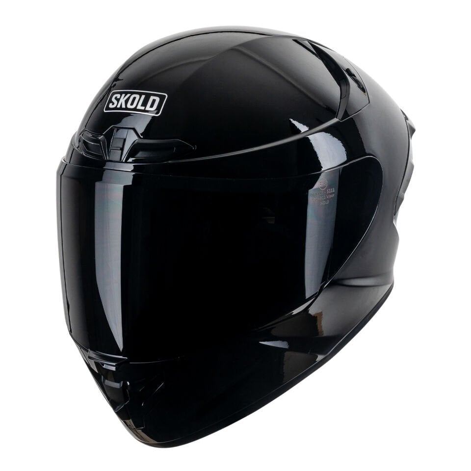 Skold Rapid Kapalı Kask (ECE-22.06) Parlak Siyah