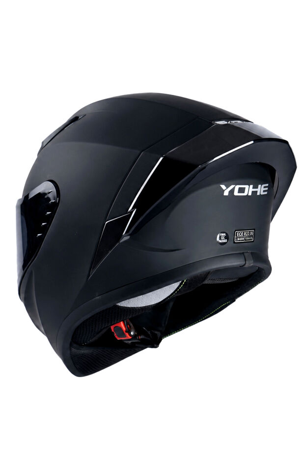 Yohe 988 Mat Siyah Kapalı Kask