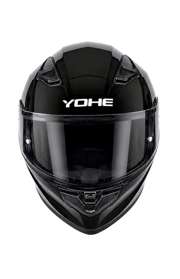 Yohe 988 Parlak Siyah Kapalı Kask