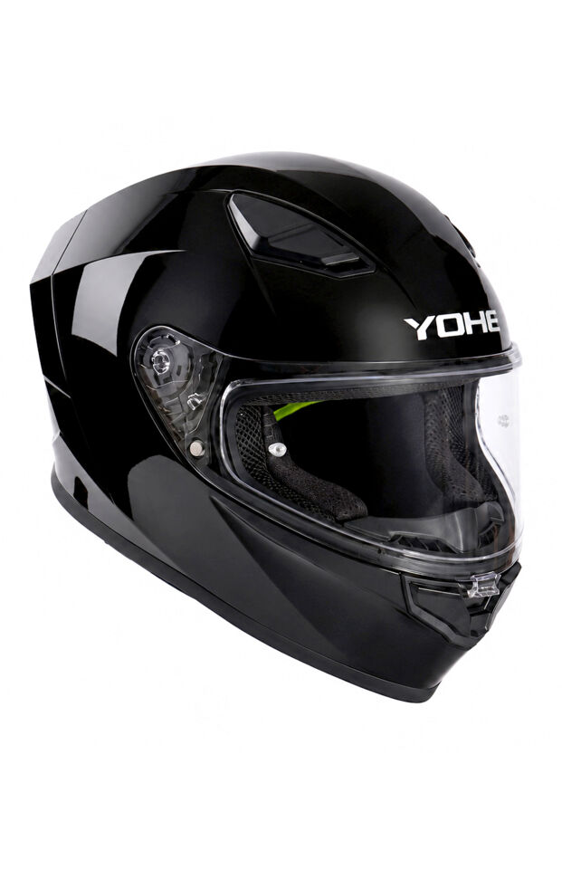 Yohe 988 Parlak Siyah Kapalı Kask