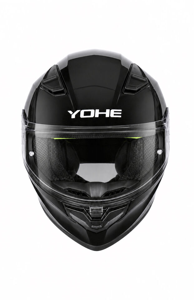 Yohe 988 Parlak Siyah Kapalı Kask