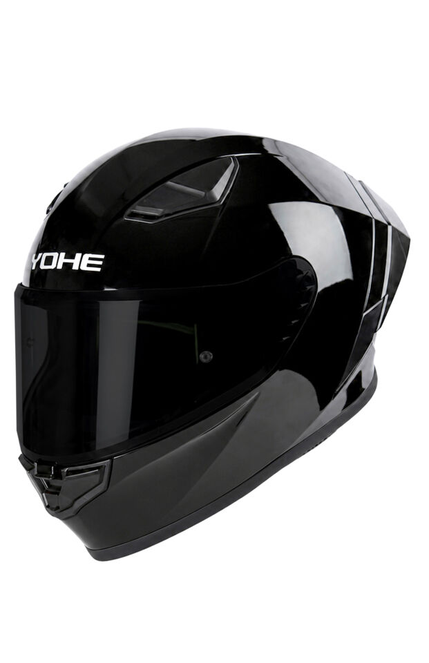 Yohe 988 Parlak Siyah Kapalı Kask