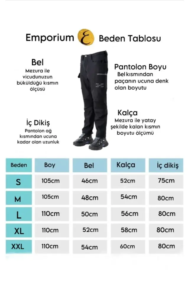 Emporium Daytona Softshell Polarlı Motorcu Pantolonu Lacivert