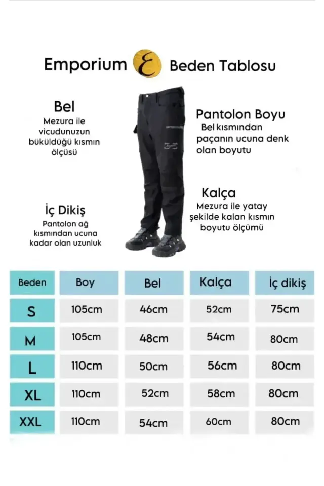 Motorcu Pantolonu Emporium Comfort Softshell Polarlı Lacivert