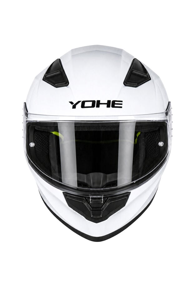 Yohe 988 Parlak Beyaz Kapalı Kask