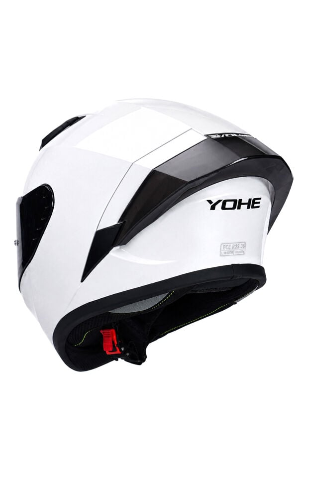 Yohe 988 Parlak Beyaz Kapalı Kask