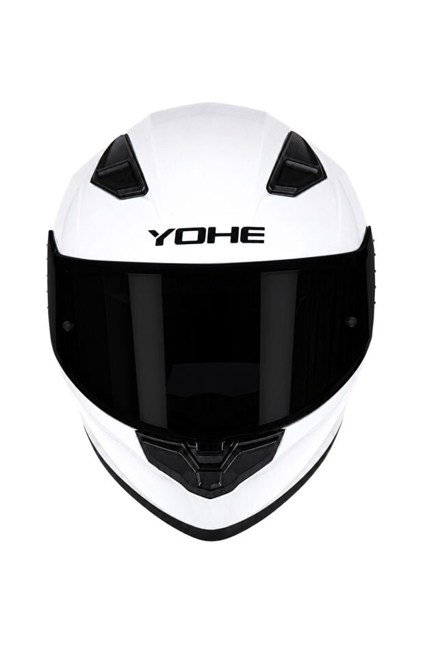 Yohe 988 Parlak Beyaz Kapalı Kask
