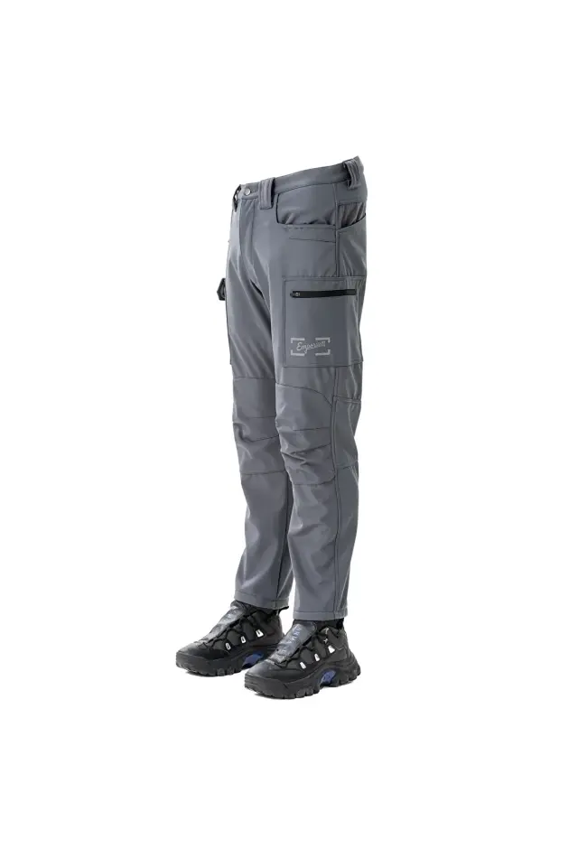 Motorcu Pantolonu Emporium Comfort Softshell Polarlı Gri