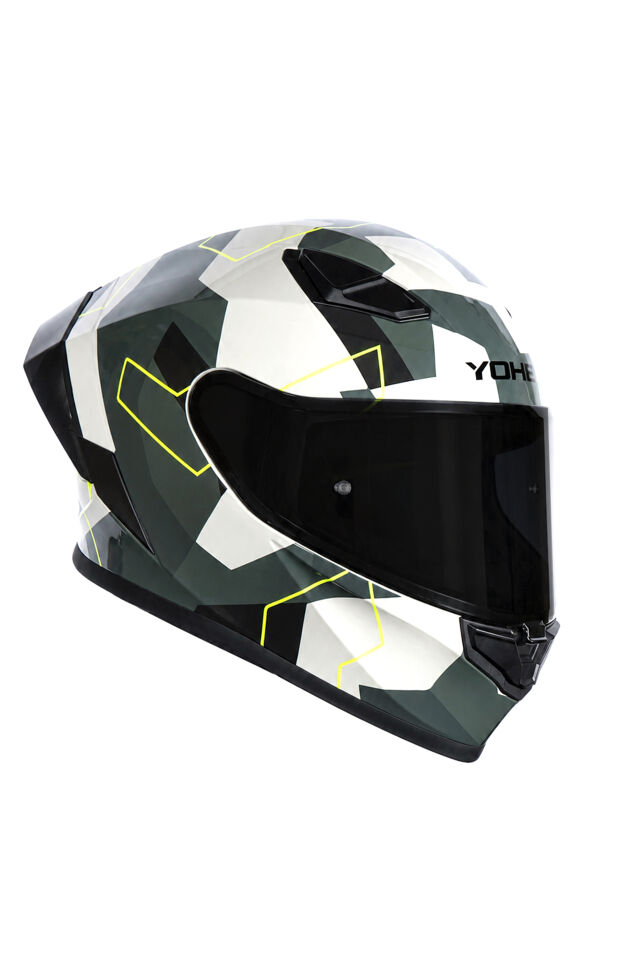 Yohe 988 Kamuflaj Desen Kapalı Kask