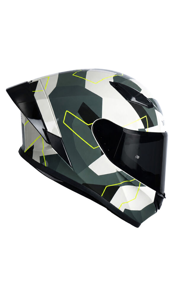 Yohe 988 Kamuflaj Desen Kapalı Kask