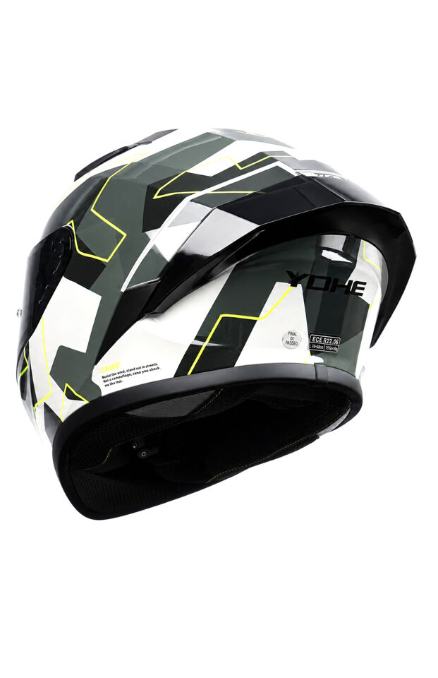 Yohe 988 Kamuflaj Desen Kapalı Kask