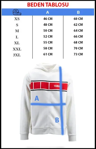 Yamaha Kapşonlu Sweatshirt