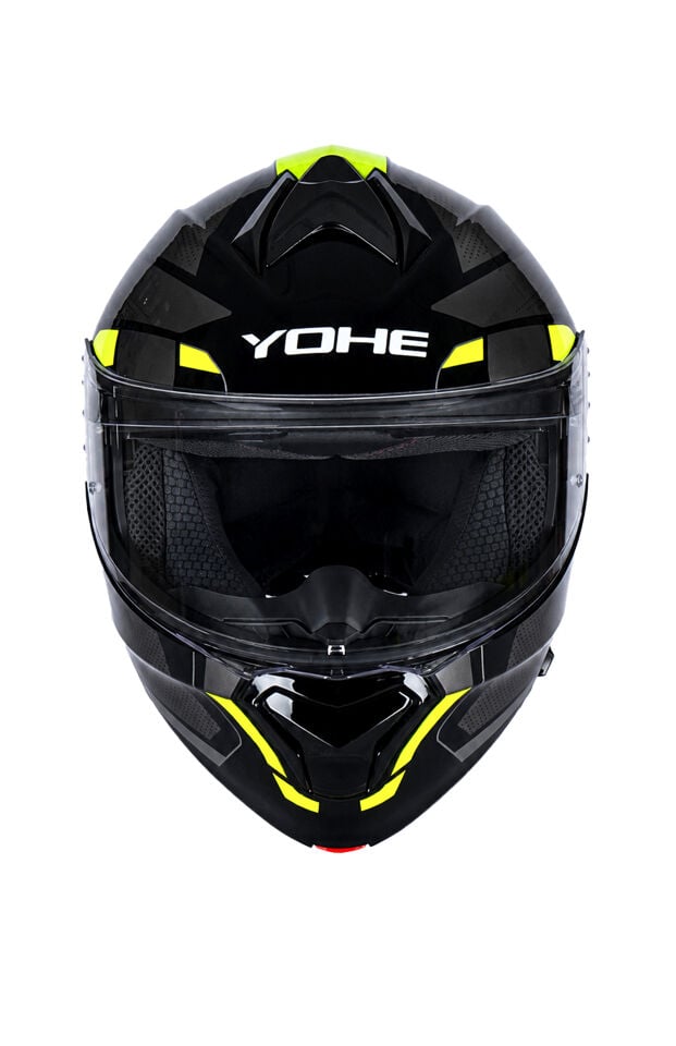 Yohe 935 Siyah Sarı Çene Açılır Kask