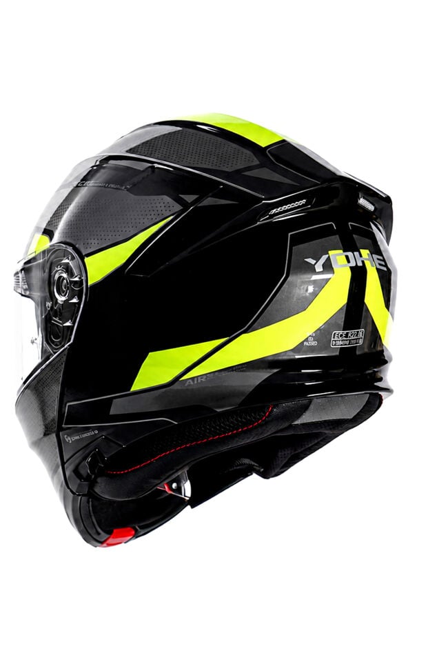 Yohe 935 Siyah Sarı Çene Açılır Kask