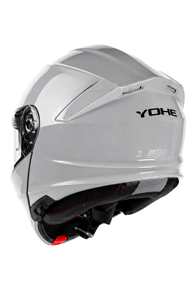 Yohe 935 Açık Gri Çene Açılır Kask