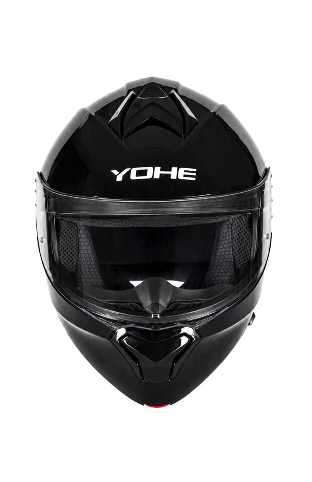 Yohe 935 Parlak Siyah Çene Açılır Kask