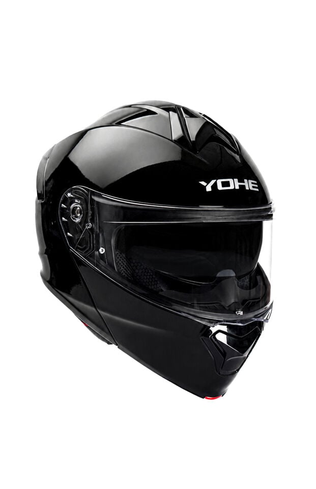 Yohe 935 Parlak Siyah Çene Açılır Kask