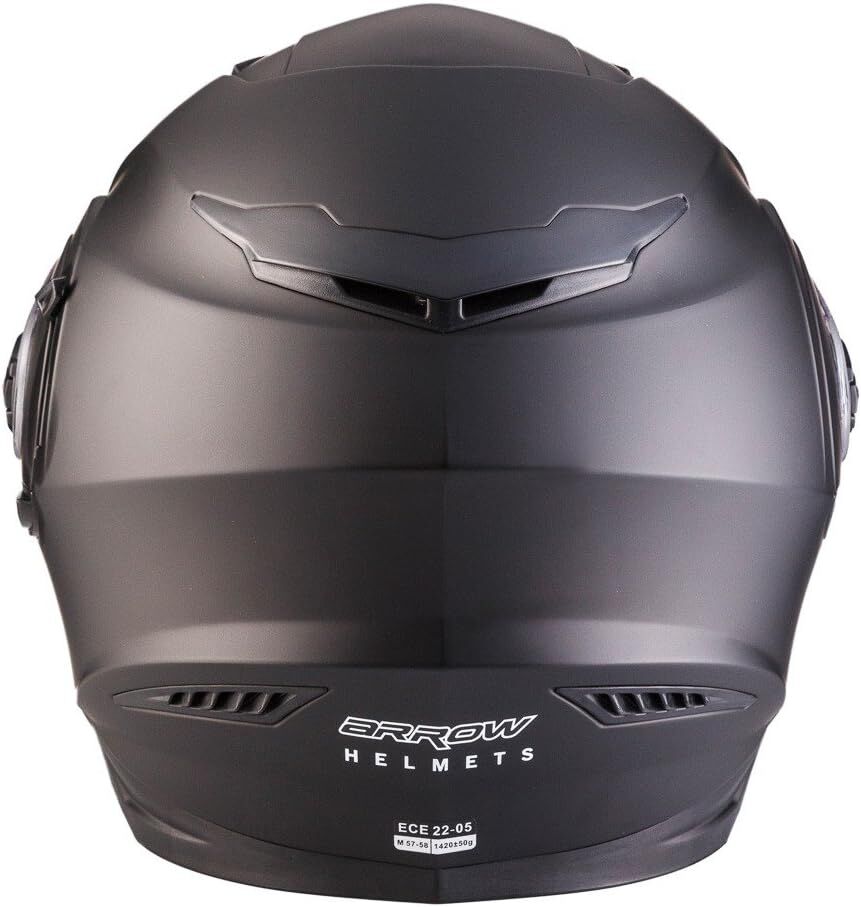 ARMOR HELMETS AF-77 Full Face Mat Siyah Motosiklet Kaskı