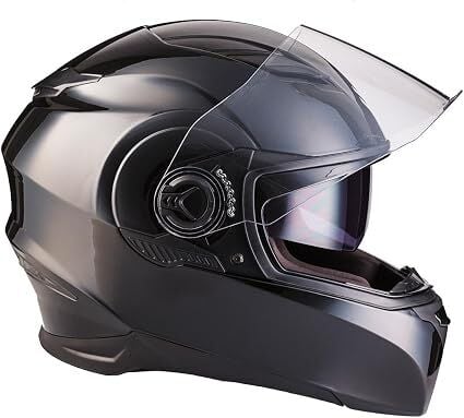 ARMOR HELMETS AF-77 Full Face Parlak Siyah Motosiklet Kaskı