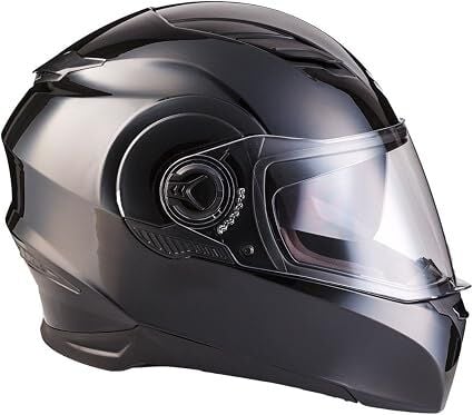 ARMOR HELMETS AF-77 Full Face Parlak Siyah Motosiklet Kaskı