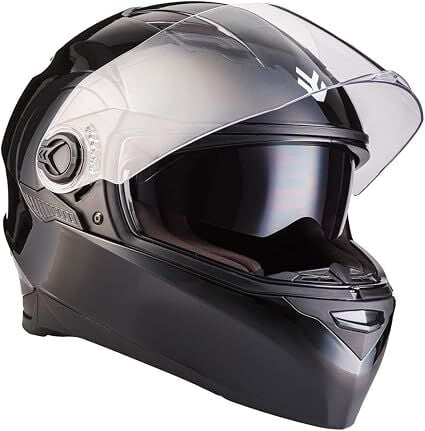 ARMOR HELMETS AF-77 Full Face Parlak Siyah Motosiklet Kaskı
