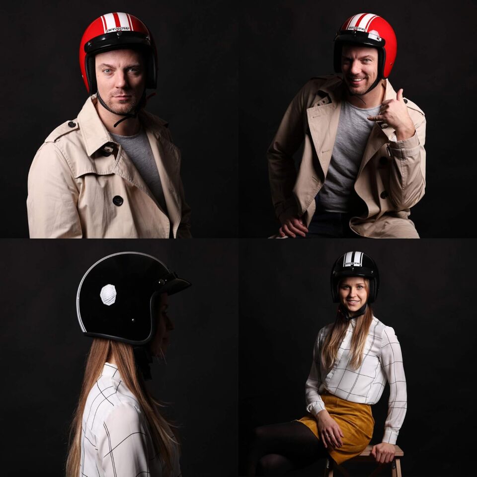 ARMOR HELMETS AV-47 Jokey Kask Siyah Turuncu